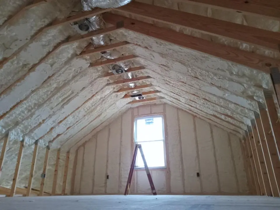 Spray foam roofing application for Crawl Space Insulation project in Alsip
